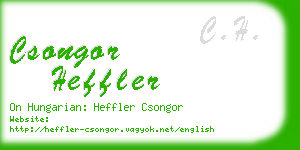 csongor heffler business card